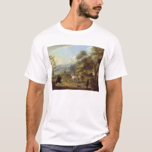 Camiseta Un fiesta Hawking, c.1690 (aceite en lona)