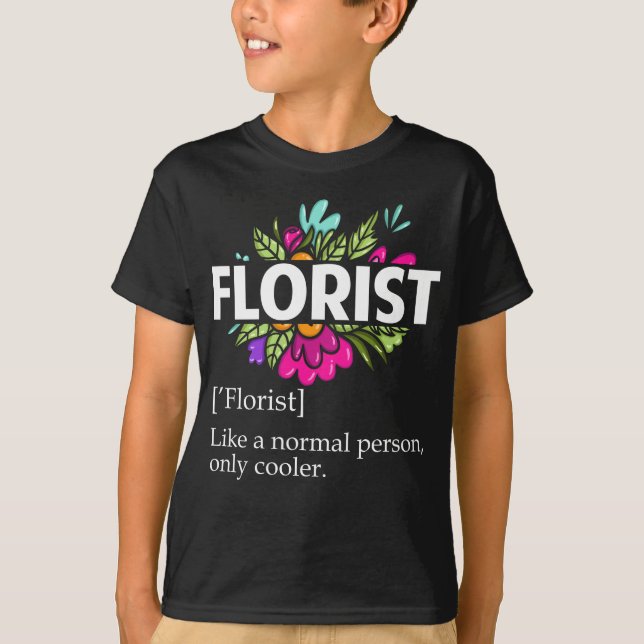 Camiseta Un florista ingenioso que dice humor de jardinería (Anverso)