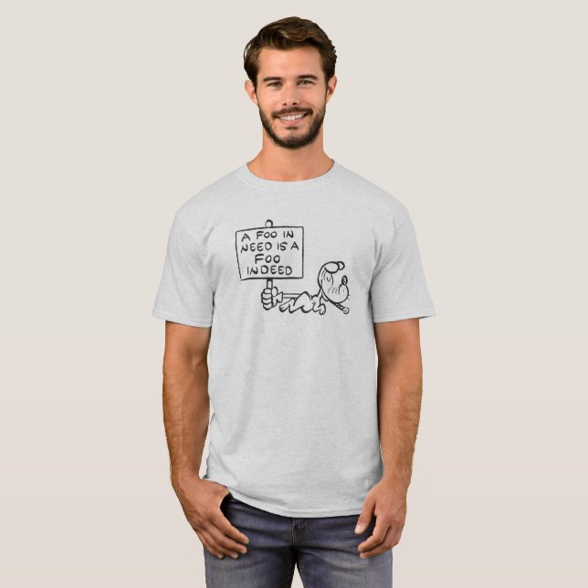 Camiseta "Un Foo Necesitado" (Anverso completo)