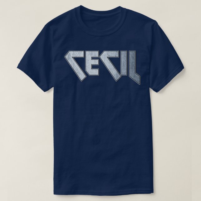 Camiseta Un fuerte Cecil metalizado (Diseño del anverso)