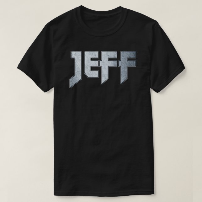 Camiseta Un fuerte Jeff metalizado (Diseño del anverso)