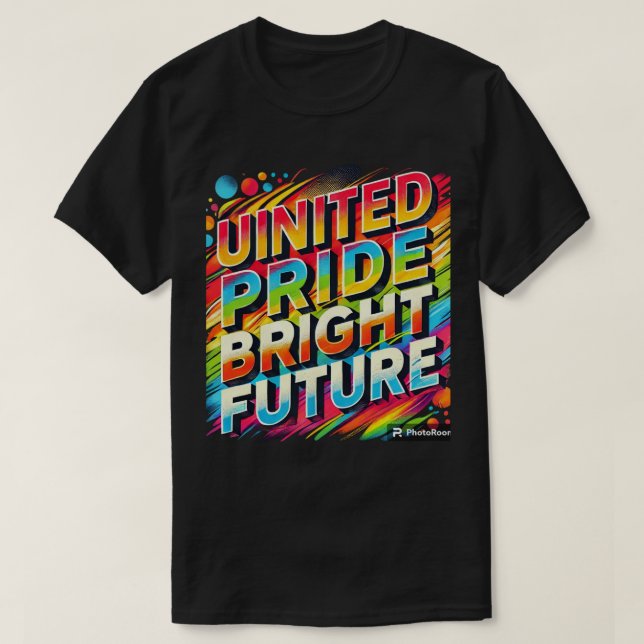 Camiseta Un futuro brillante del orgullo (Diseño del anverso)