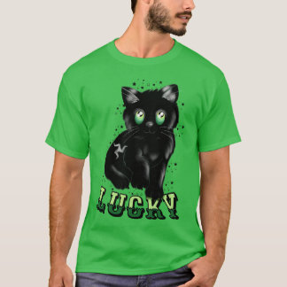 Camiseta Un gatito de Manx afortunado