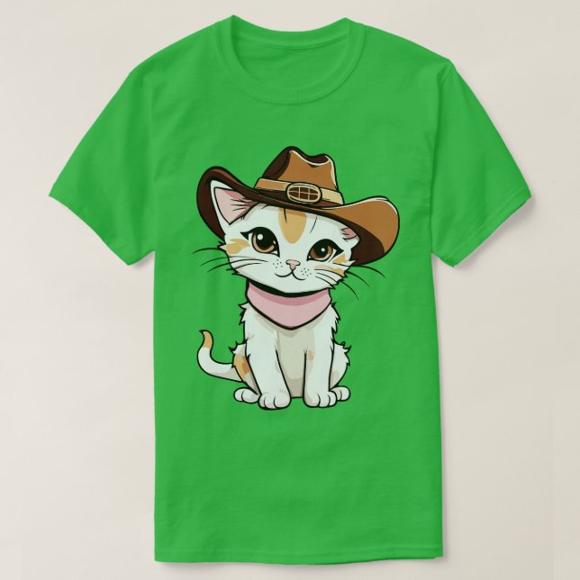 Camiseta Un gatito lindo en una aventura de miowboy Gorra M (Diseño del anverso)