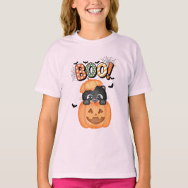 Camiseta Un gatito negro lindo listo para botar Halloween