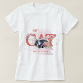 Camiseta Un Gatito Sueño Rodeado De Flores