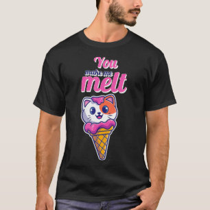 Camiseta Un Gato Aburrido En Un Cono Me Haces Mellar El Amo