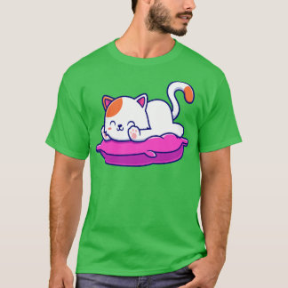 Camiseta Un Gato Aburrido Sobre El Personalizado De La Almo