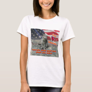 Camiseta Un gato adopta a un veterano amigo de toda la vida