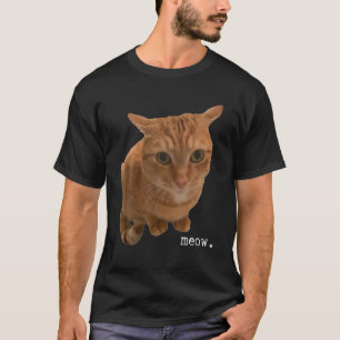 Camiseta Un Gato Adorable Dice "Miau".