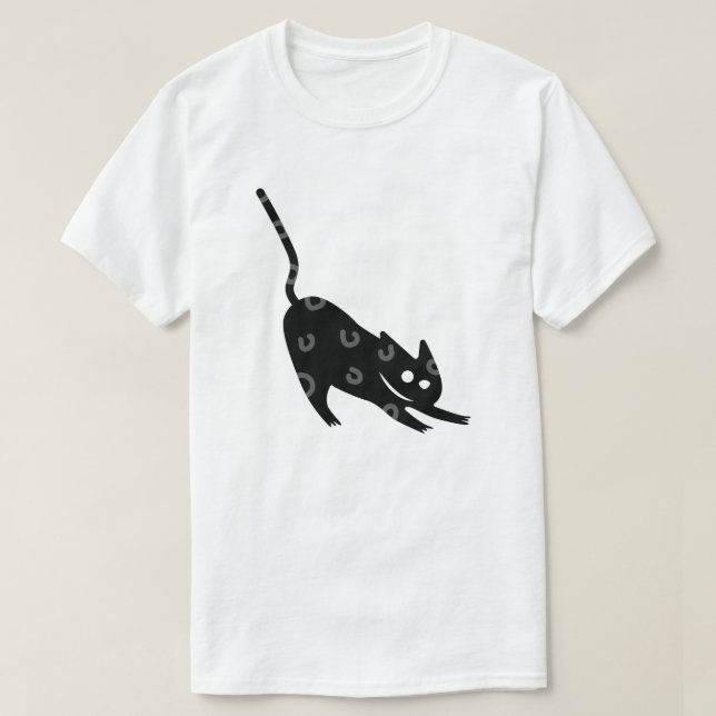 Camiseta un gato ágil (Diseño del anverso)