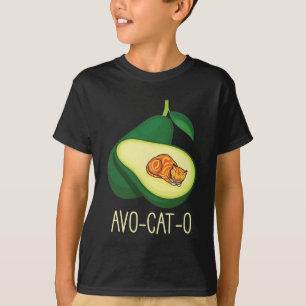 Camiseta Un gato aguacate, un bollo vegetal