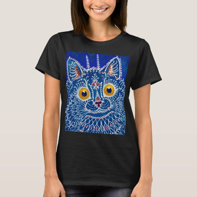 Camiseta Un gato al estilo gótico por Louis Wain (Anverso)