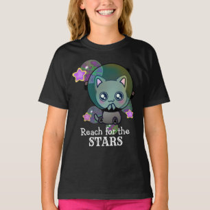 Camiseta Un gato astronauta lindo en el espacio con camiset