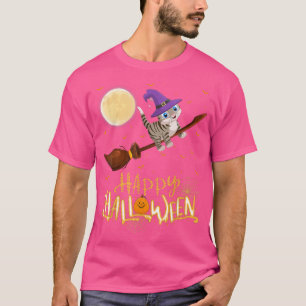 Camiseta Un gato bengalí divertido monta Bruja Shot Bengal