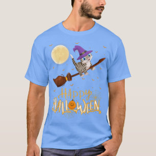 Camiseta Un gato bengalí divertido monta Bruja Shot Bengal 