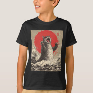 Camiseta Un gato bonito de Catzilla, un gato divertido de a