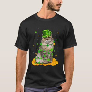 Camiseta Un gato británico de pelo largo, St Patricks Day I