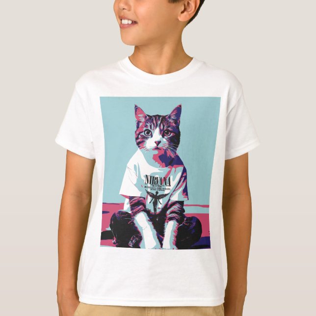 Camiseta Un gato chillin' (Anverso)