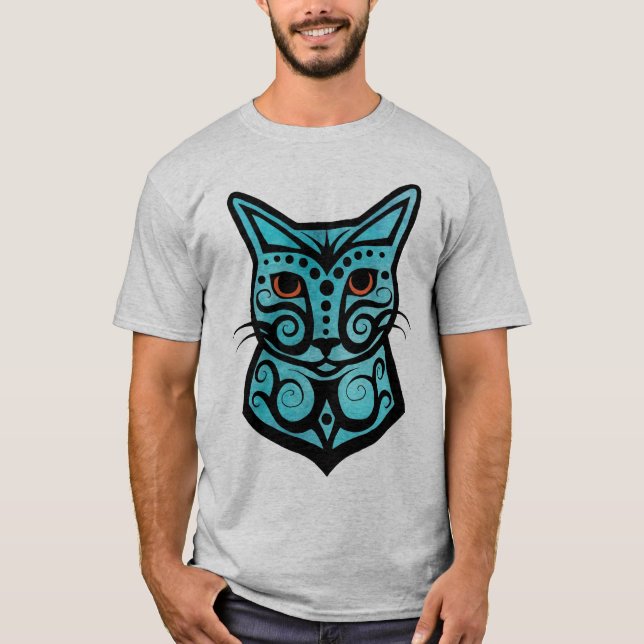 Camiseta Un gato colorido #3 (Anverso)