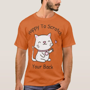 Camiseta Un Gato Con Cuchillas Feliz De Romper La Espalda