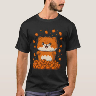 Camiseta Un gato con lágrimas en la cabeza y garras.
