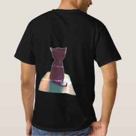 Camiseta Un gato con su espalda