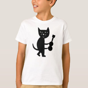 Camiseta Un gato con una guitarra