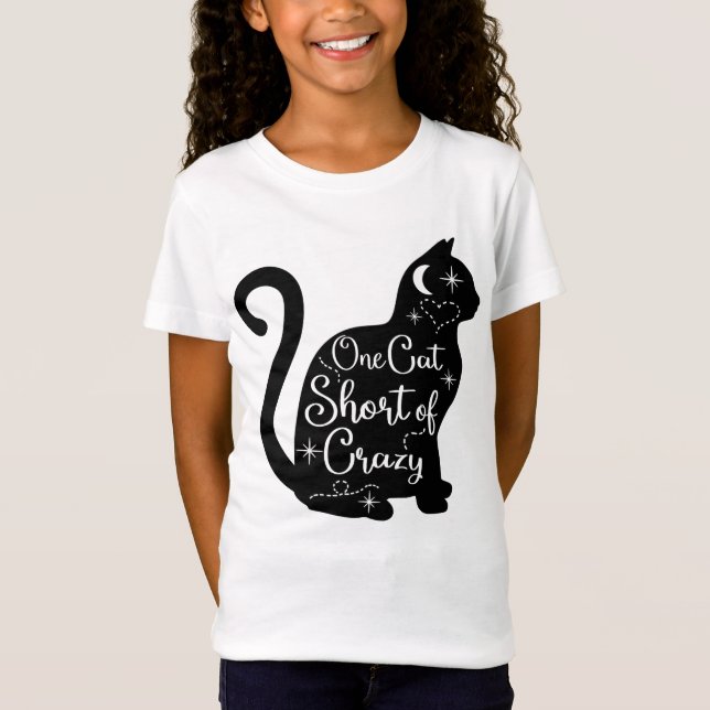 Camiseta Un Gato Corto De Loco (Anverso)