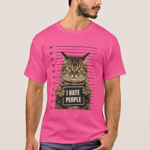 Camiseta Un gato criminal muy divertido fue arrestado, Mugs