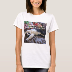 Camiseta Un gato de Tuxedo gracioso por hacer una cita de u