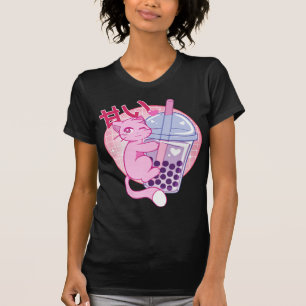 Camiseta Un gato divertido Boba Tea Bubble Tea Anime Kawaii
