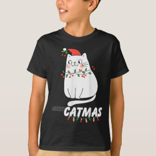Camiseta Un gato dulce, moras, Navidades y gatos amantes de