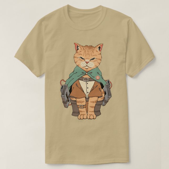 Camiseta Un gato en los titanes (Diseño del anverso)