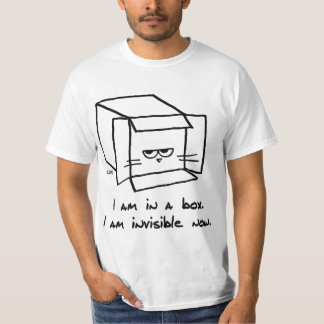 Camiseta Un gato enfurecido es invisible en su caja