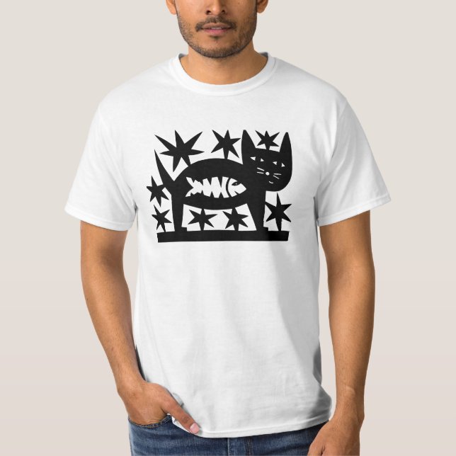 Camiseta Un gato feliz (Anverso)