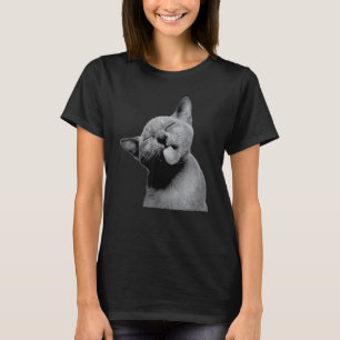 Camiseta Un Gato Gatito Aburrido Con Su Lengua En Tu Anim