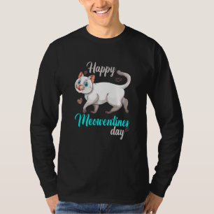 Camiseta Un Gato Gato Gatito Gracioso Y Feliz De Los Meowen