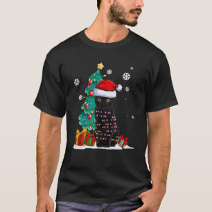 Camiseta Un gato gracioso ama al gato negro sombrero de San