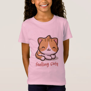 Camiseta Un gato kawaii lindo