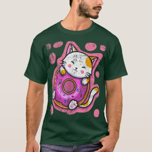 Camiseta Un gato kawaii se burla de mujeres animales japone