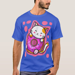 Camiseta Un gato kawaii se burla de mujeres animales japone