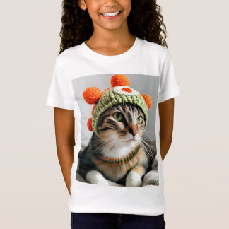 Camiseta Un gato lindo con un Gorra de un caballero Yoshi