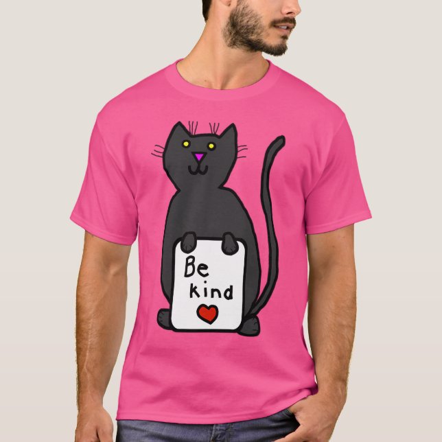 Camiseta Un gato lindo dice: Red a ser amable (Anverso)