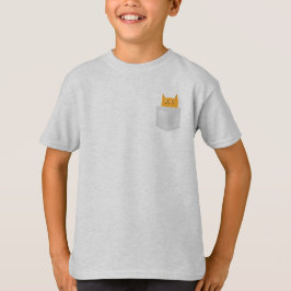 Camiseta Un gato lindo en el bolsillo, un boo, un disfraz d