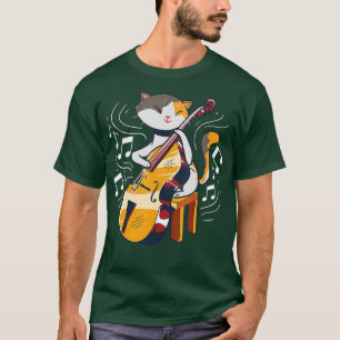 Camiseta Un gato lindo jugando al doble trasero