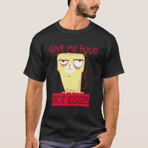 Camiseta Un gato lindo me da comida, no besos