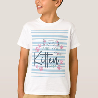 Camiseta Un gato lindo - "¿Me estás comiendo?" Gráfica dive