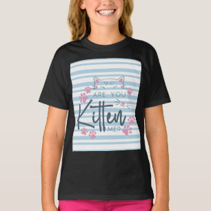 Camiseta Un gato lindo - "¿Me estás comiendo?" Gráfica dive