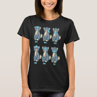 Camiseta Un gato lindo muestra a los estudiantes cómo usar 